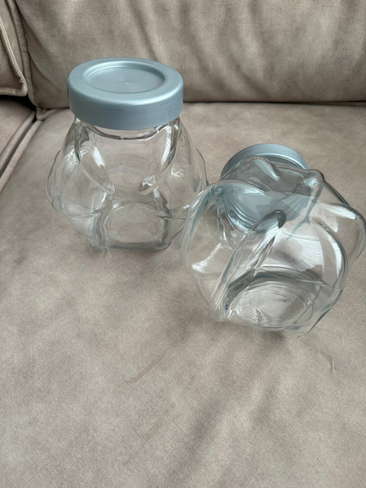 IKEA glazen voorraadpotten, 8 stuks, zo goed als nieuw, Glas, IKEA, Ophalen of Verzenden, Zo goed als nieuw