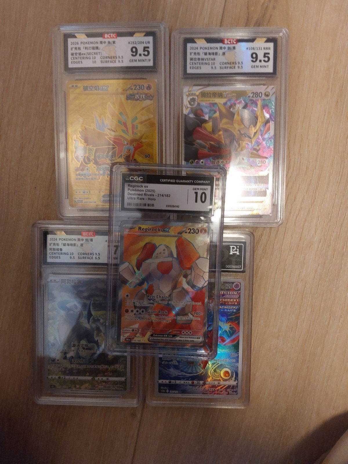 Pokemon slabs 1 pi grading 3 bctc en 1cgc, Ophalen of Verzenden