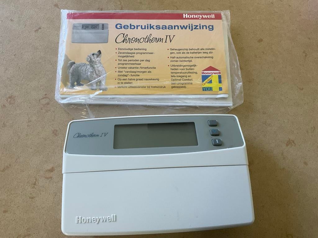 Honeywell Chronotherm IV thermostaat met handleiding, Ophalen, Slimme thermostaat, Gebruikt