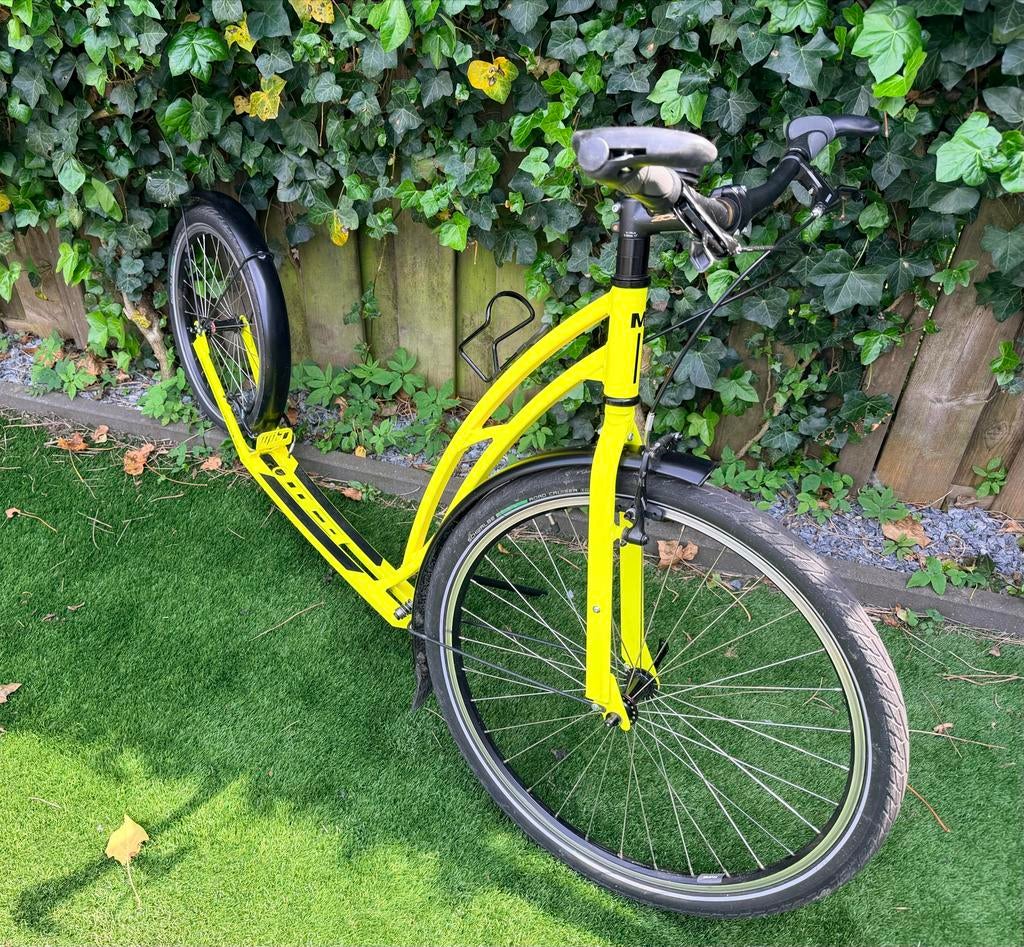 Mibo Malaga Step - Fel Gele Stepfiets voor Volwassenen, Verzamelen, Automaten | Overige, Ophalen, Zo goed als nieuw
