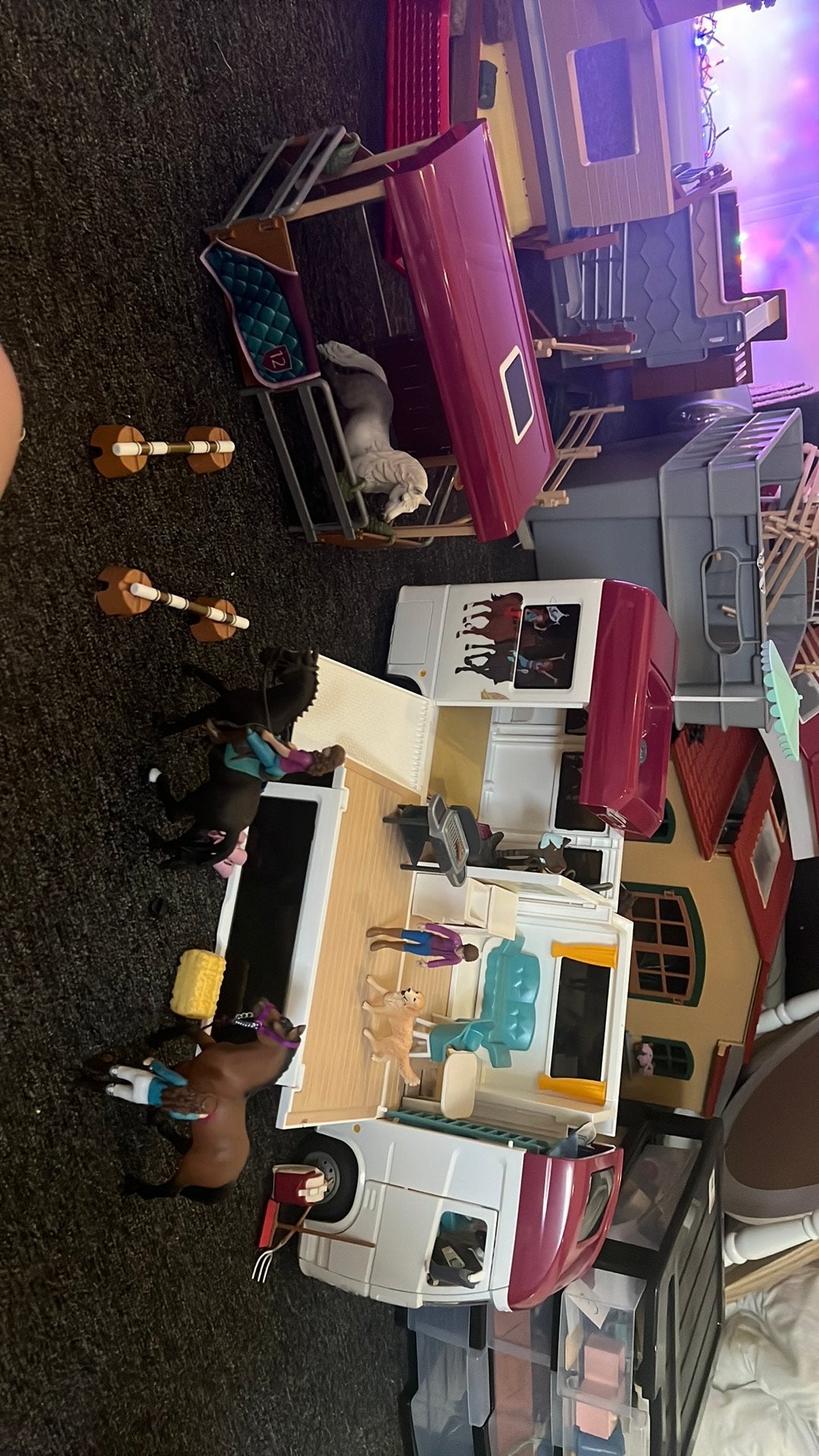 Schleich horse club paardenvrachtwagen, Ophalen of Verzenden, Zo goed als nieuw, Poppenhuis