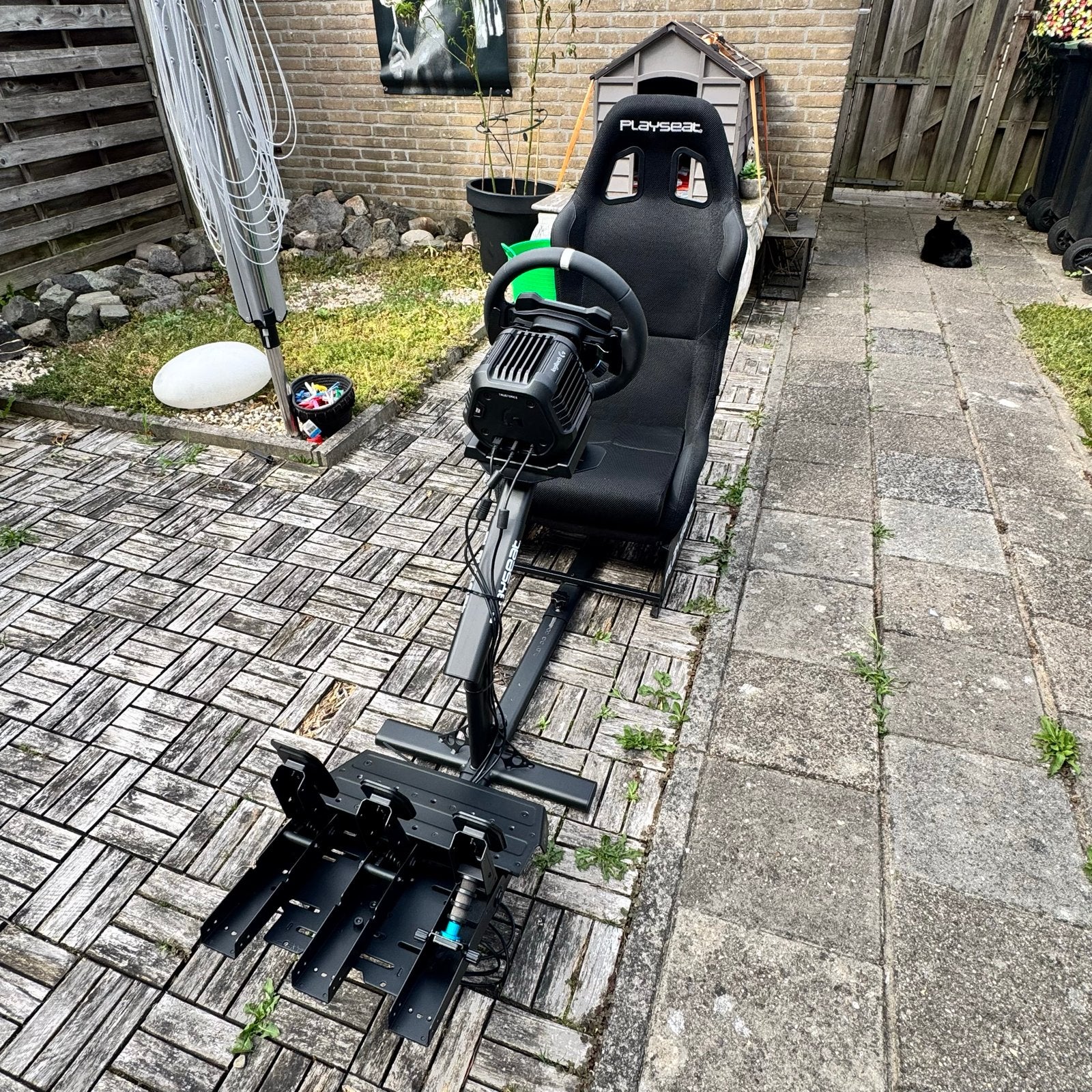 Logitech RS50 racestuur set met Playseat, Spelcomputers en Games, Spelcomputers | Overige Accessoires, Zo goed als nieuw, Racestuur