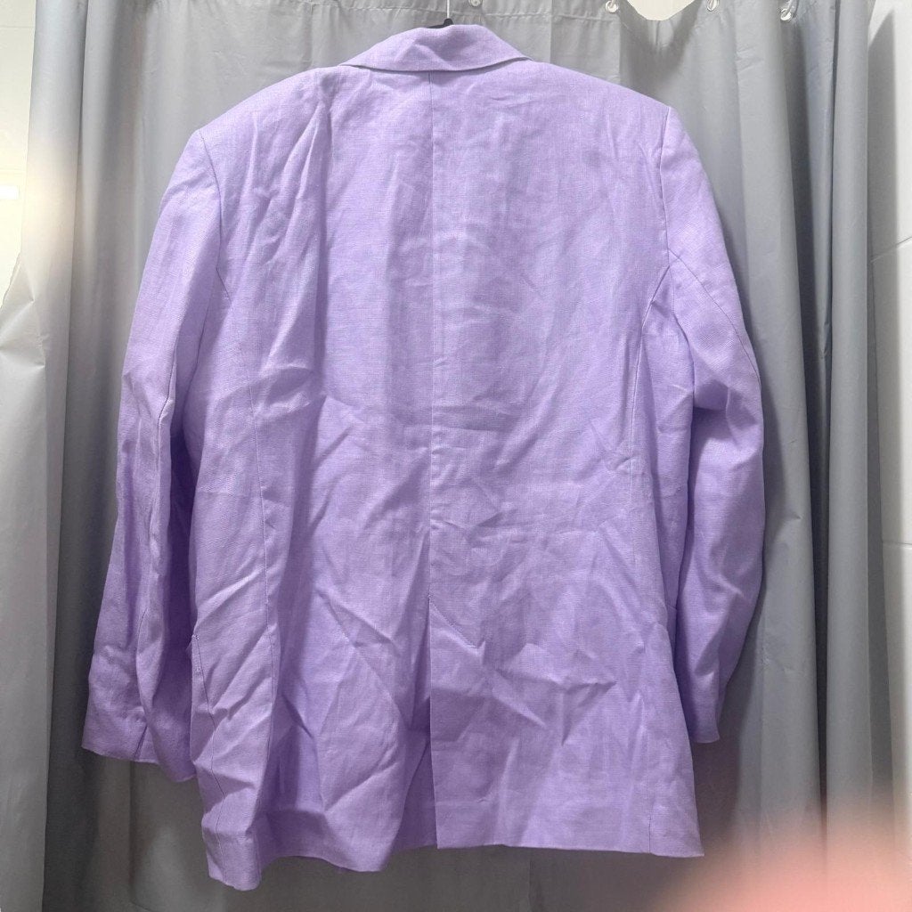 Zara lila linnen blazer maat M, Maat 38/40 (M), Zara, Paars, Ophalen of Verzenden