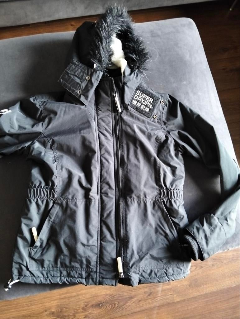 Jas Superdry, Superdry, Zwart, Maat 42/44 (L), Ophalen of Verzenden