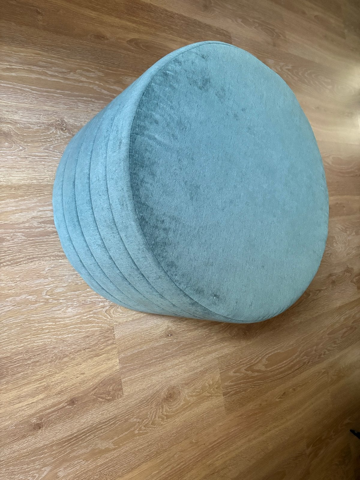 Intratuin poef/voetenbank, groen, circa 80cm, Ophalen, Gebruikt, Overige materialen
