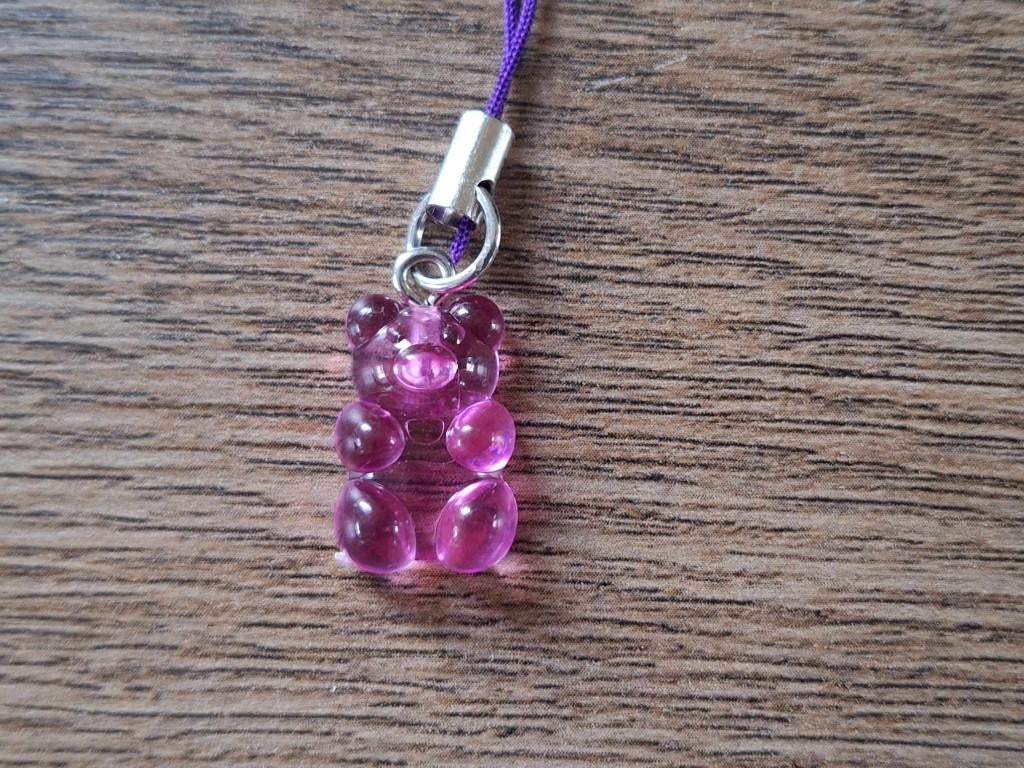 Telefoonhanger : Roze Gummi Beer !!, Info@keycharms.nl, Nieuw, Medemblik, Telefoonhanger of Accessoire