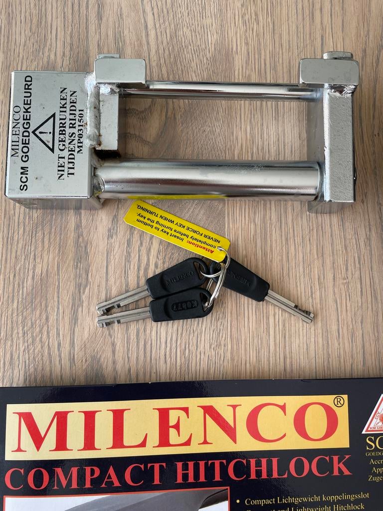 Milenco Compact Hitchlock SCM Goedgekeurd, Caravans en Kamperen, Caravan accessoires, Ophalen, Zo goed als nieuw