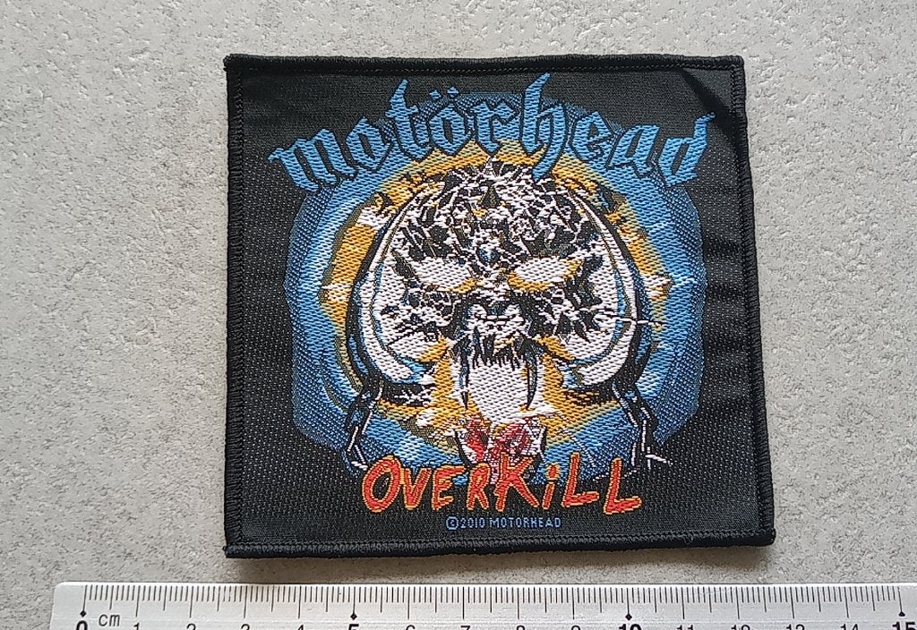 Motorhead vrij  mooie en nieuwe overkill 2010 patch 87, Verzenden, Nieuw, Kleding