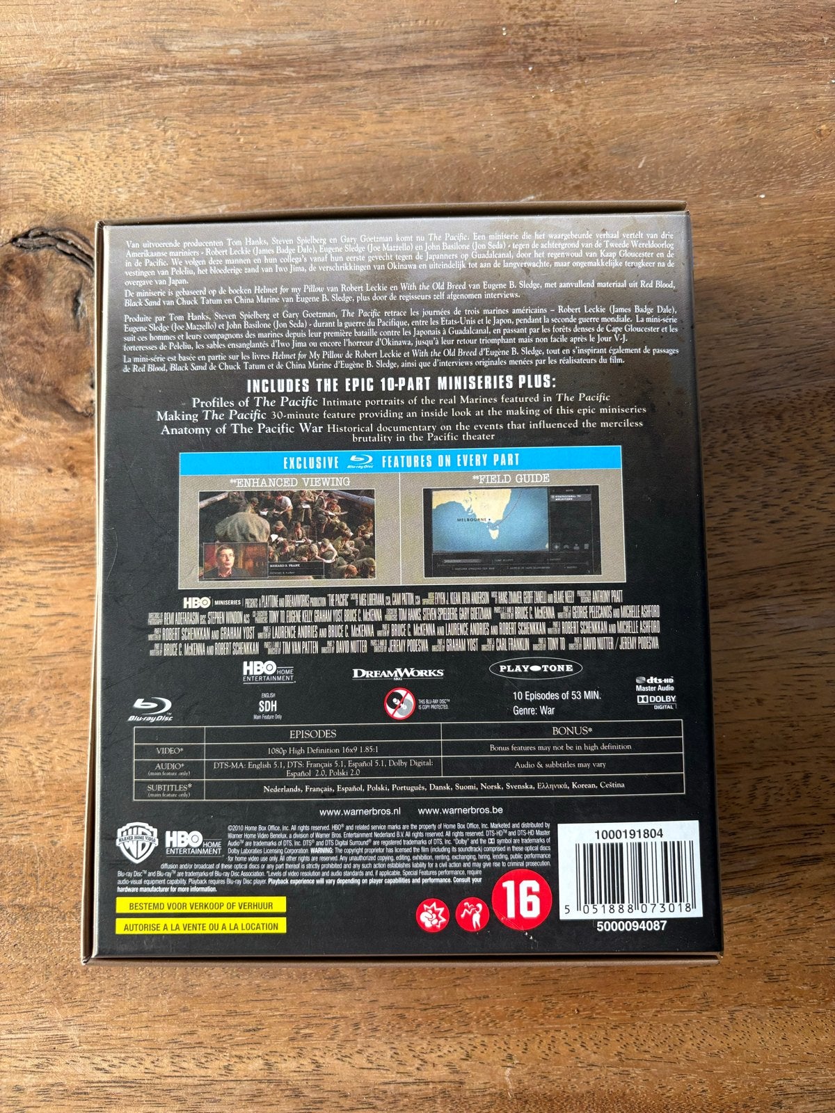 The Pacific - Complete Serie (Blu-ray Boxset), Cd's en Dvd's, Blu-ray, Ophalen of Verzenden, Zo goed als nieuw, Tv en Series, Boxset