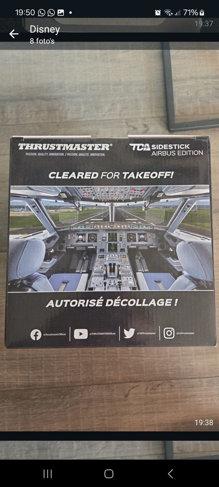 Thrustmaster TCA Sidestick Airbus Edition, Ophalen of Verzenden, Overige merken, Nieuw