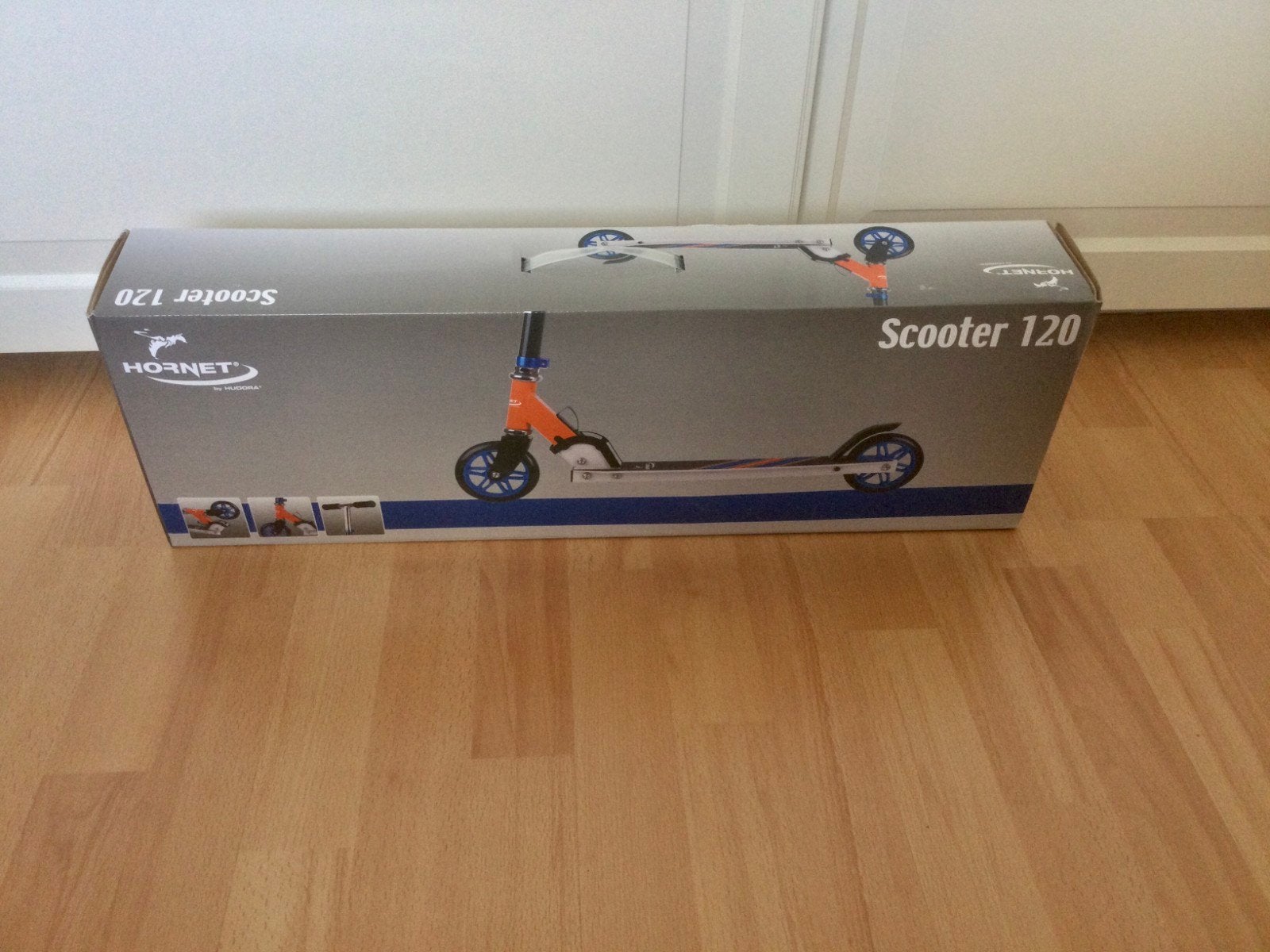 Nieuwe Hudora Hornet Scooter 120 - Opvouwbaar, Ophalen, Nieuw, Gewone step, Hudora