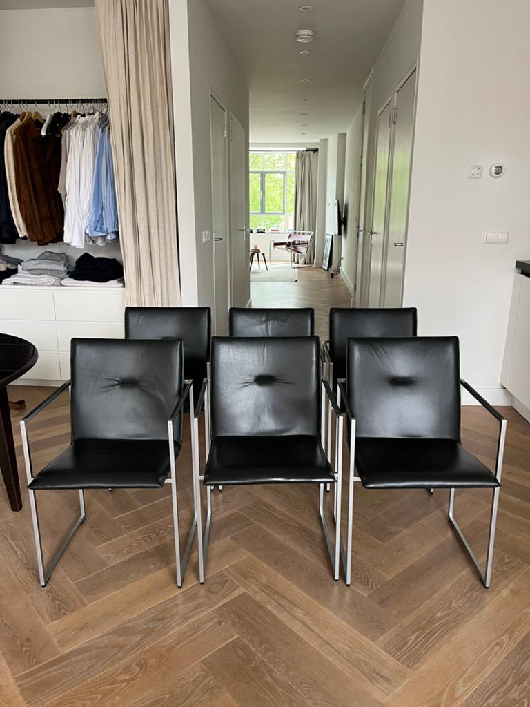 6x Arco design eetkamer stoelen, Huis en Inrichting, Stoelen, Ophalen, Zo goed als nieuw, Vijf, Zes of meer stoelen