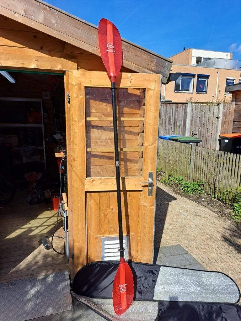 Werner Shuna peddel, Watersport en Boten, Ophalen of Verzenden, Zo goed als nieuw, Eén persoon, Kajak