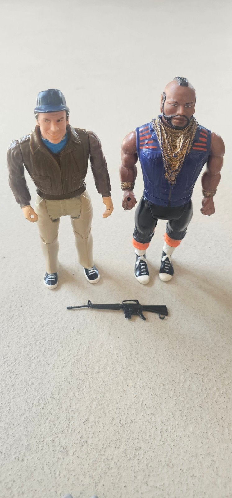 Vintage The A-Team Galoob (1983) – B.A. Baracus en Murdock, Ophalen of Verzenden, Gebruikt