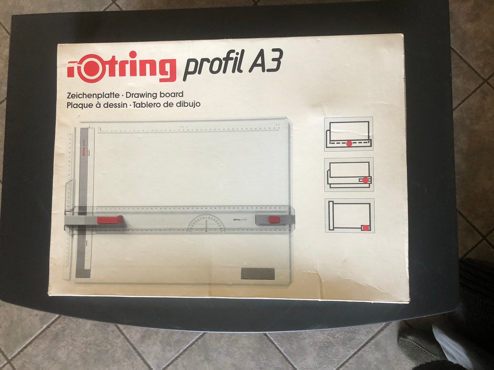Te koop Rotring drawingboard profil A3+Rotringpennenset, Ophalen of Verzenden, Gebruikt