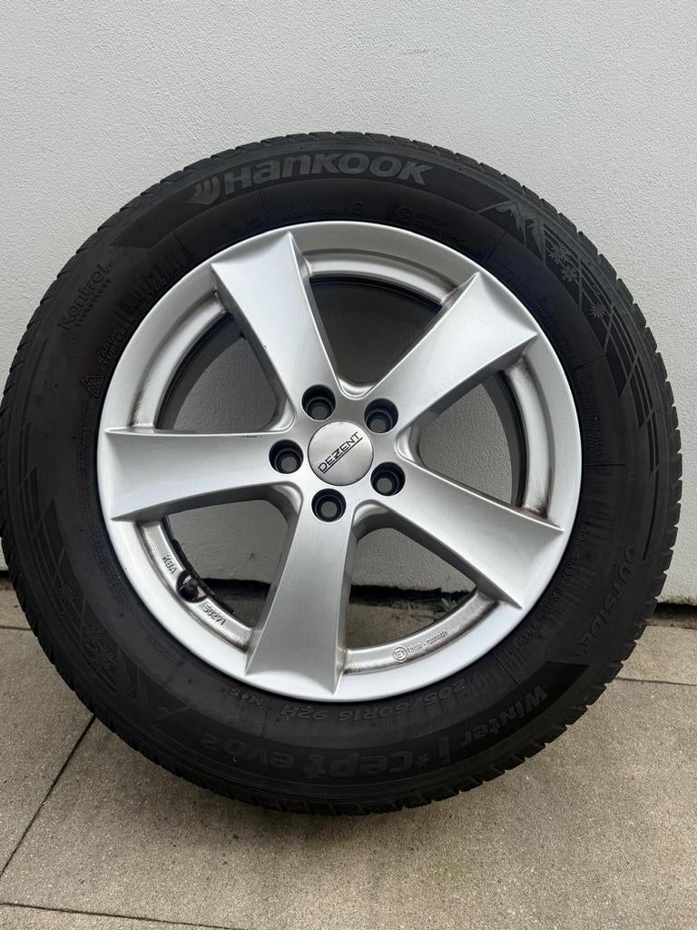 4 Winterbanden met velgen 16 inch, Auto-onderdelen, Banden en Velgen, Ophalen, Gebruikt, 16 inch, Banden en Velgen