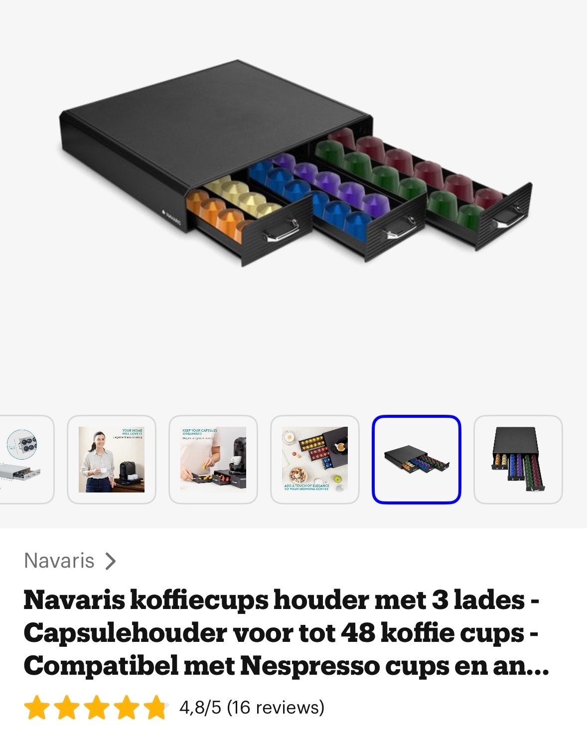 Foto 3 van Nespresso capsulehouder - Zwart - Zo goed als nieuw