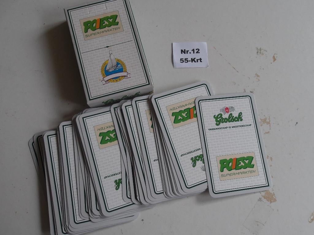 Grolsch speelkaarten (nr 12) 55-Kr, Verzamelen, Ophalen of Verzenden, Nieuw, Overige typen, Grolsch