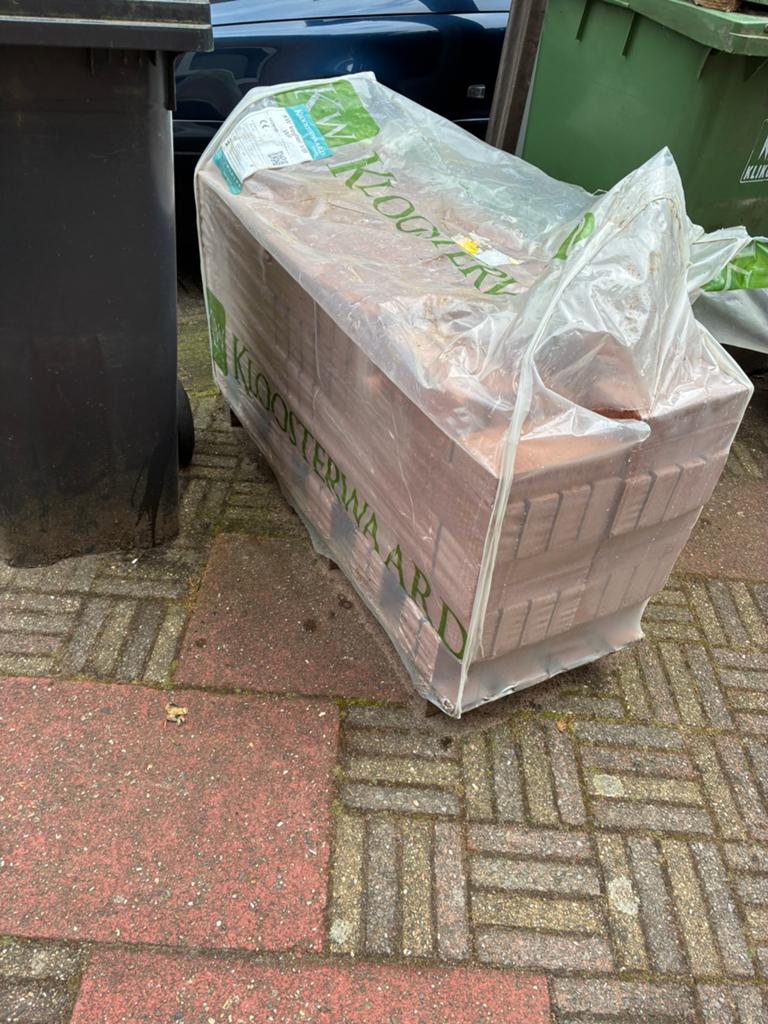 Restpartij ~200 stuks baksteen waalformaat “Amsterdam”, Ophalen, Nieuw, Bakstenen