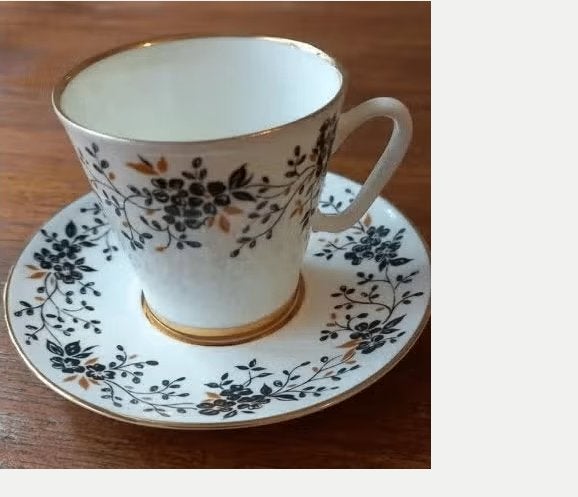 Espressokop en schotel van Lomonosov zgan, Ophalen of Verzenden, Zo goed als nieuw, Overige stijlen, Kop(pen) en/of Schotel(s)