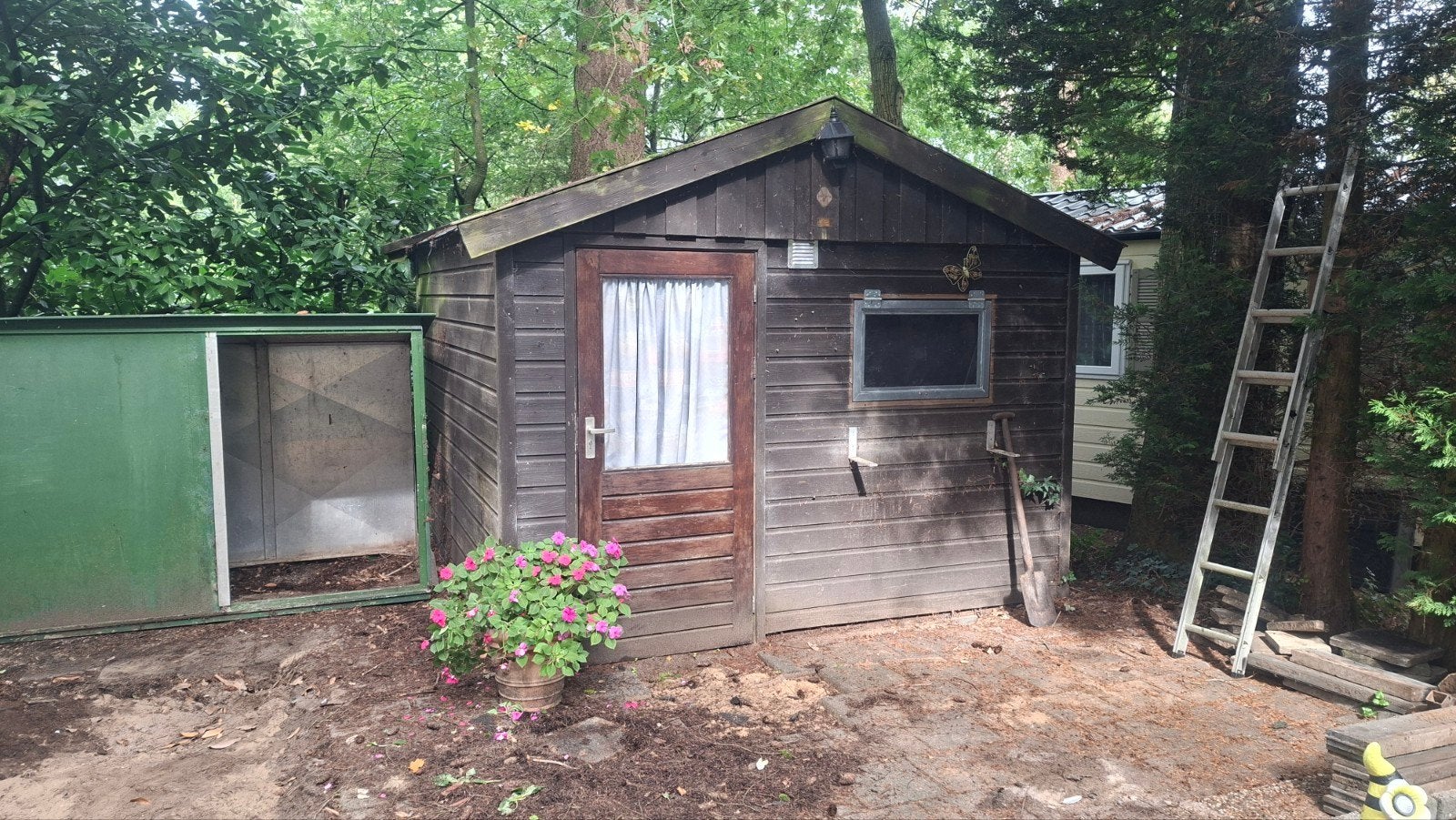 tuinschuur/blokhut gratis 3x3, Tuin en Terras, Ophalen