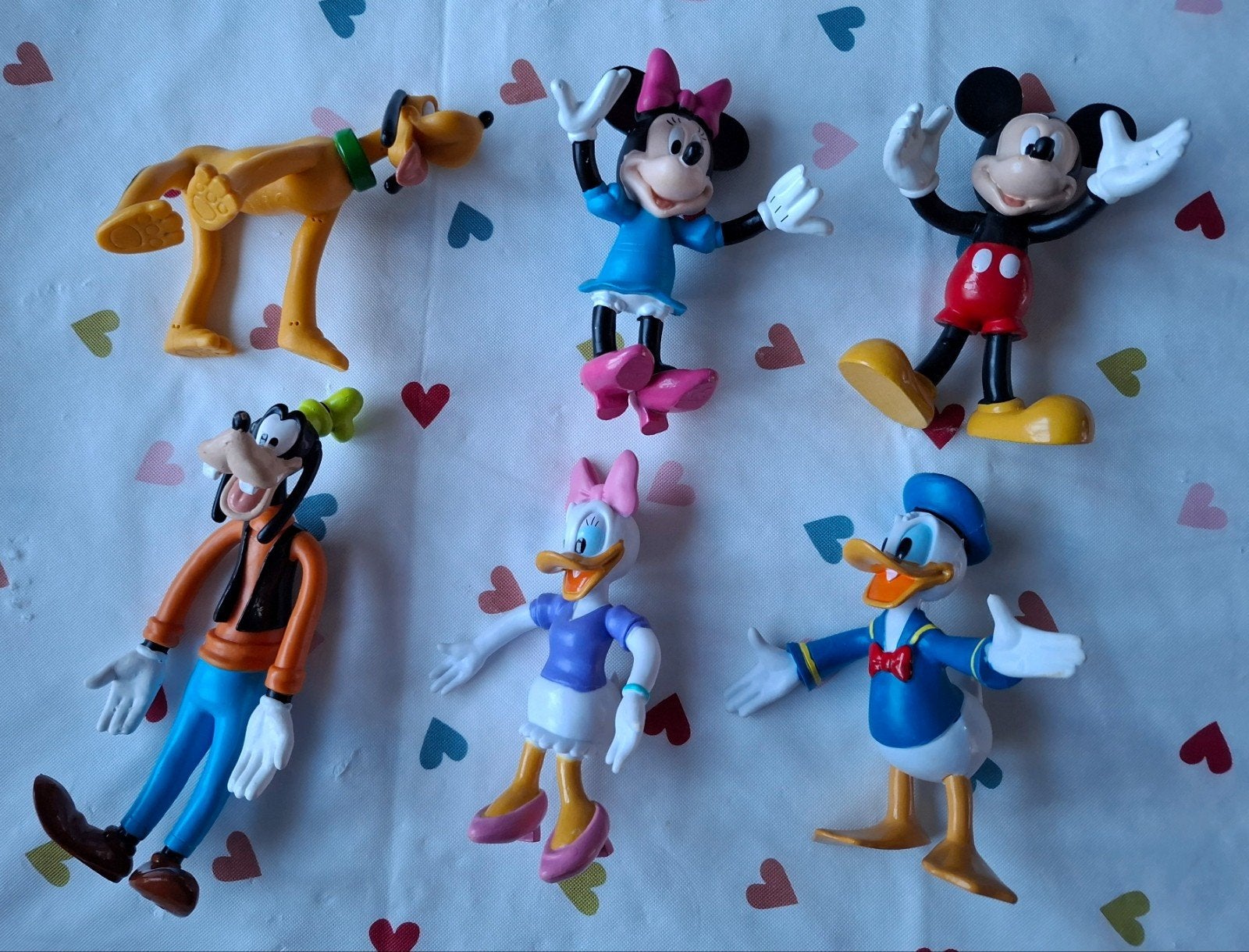 Disney Figuren Set, Verzamelen, Disney, Gebruikt, Beeldje of Figuurtje, Mickey Mouse, Ophalen of Verzenden