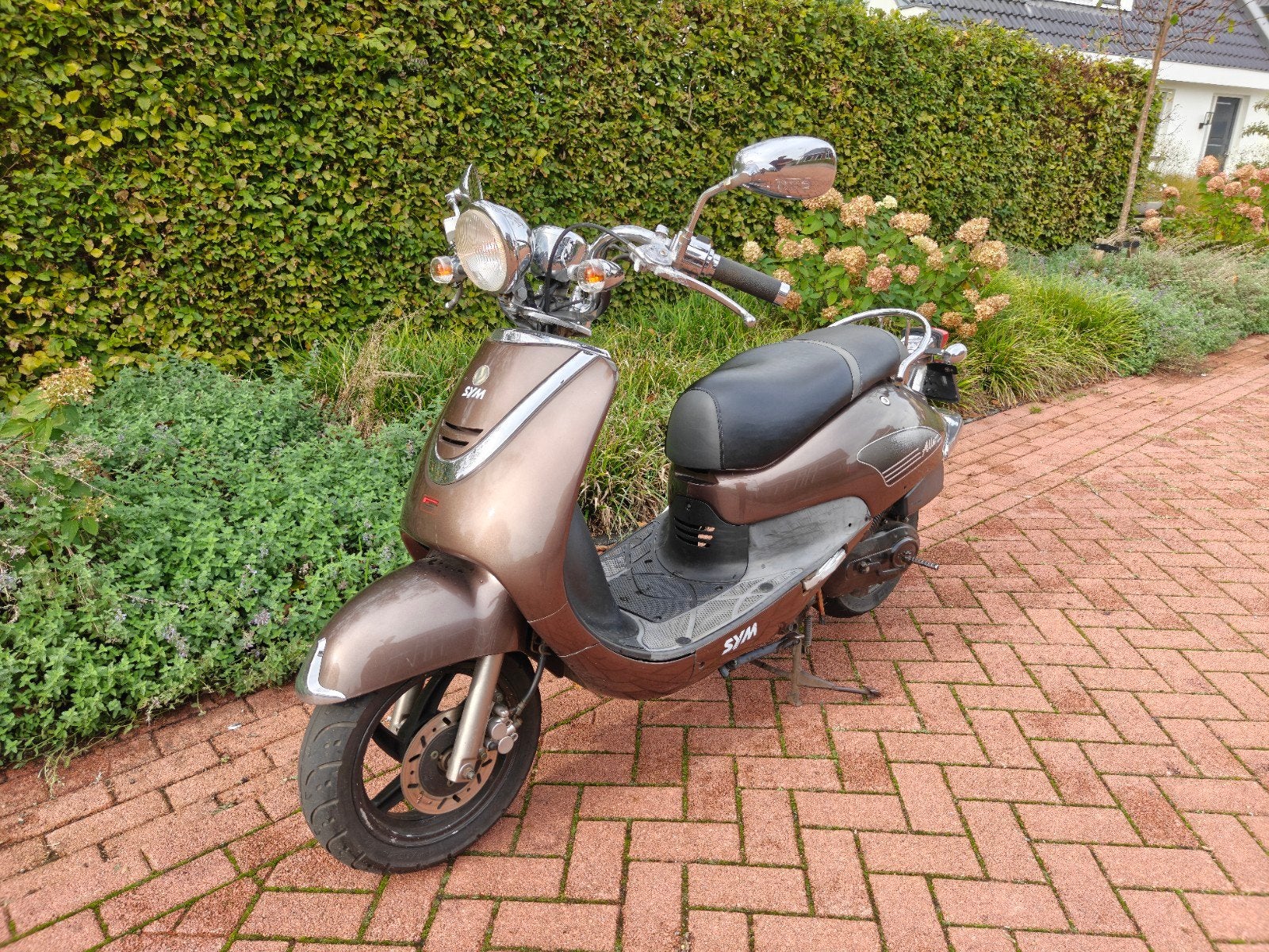 Sym Allo 50 2017 (Gele plaat), Ophalen, Gebruikt, Maximaal 45 km/u, Allo