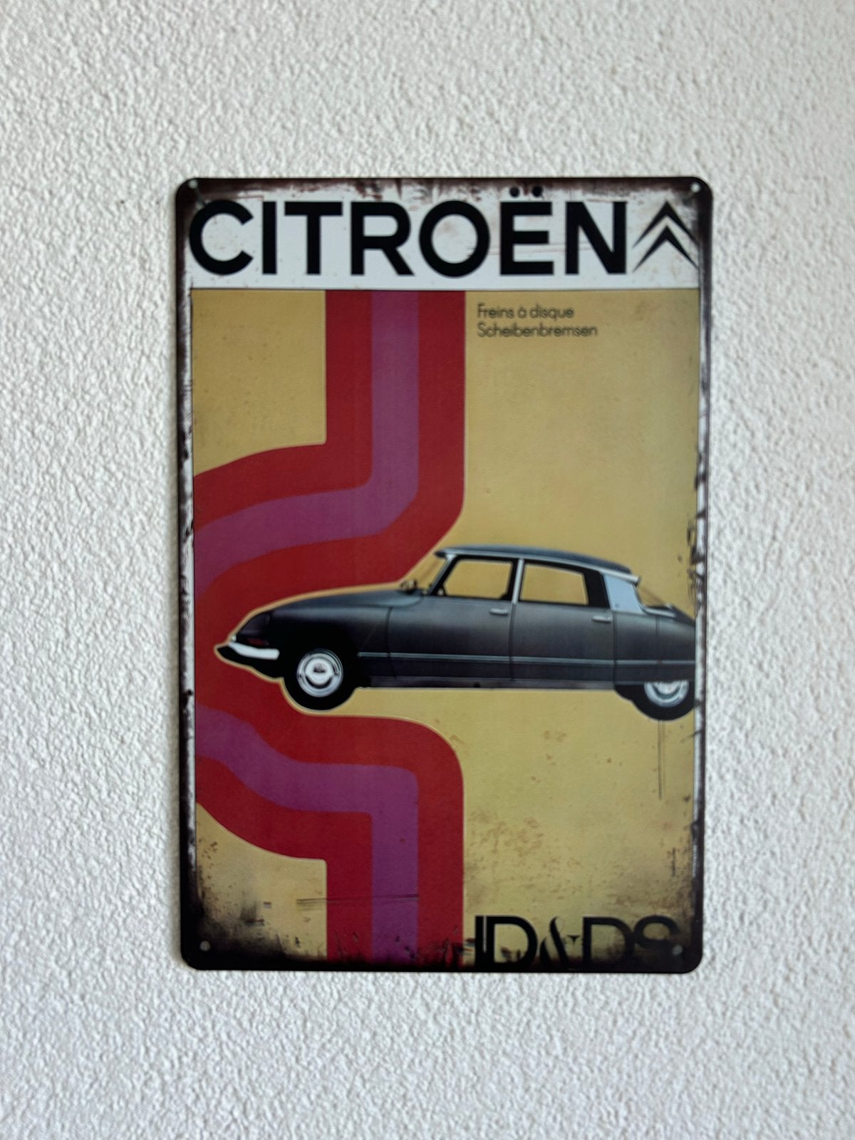 Metalen Bord Citroën DS - Vintage Look 20x30 cm, Ophalen of Verzenden, Nieuw, Auto's