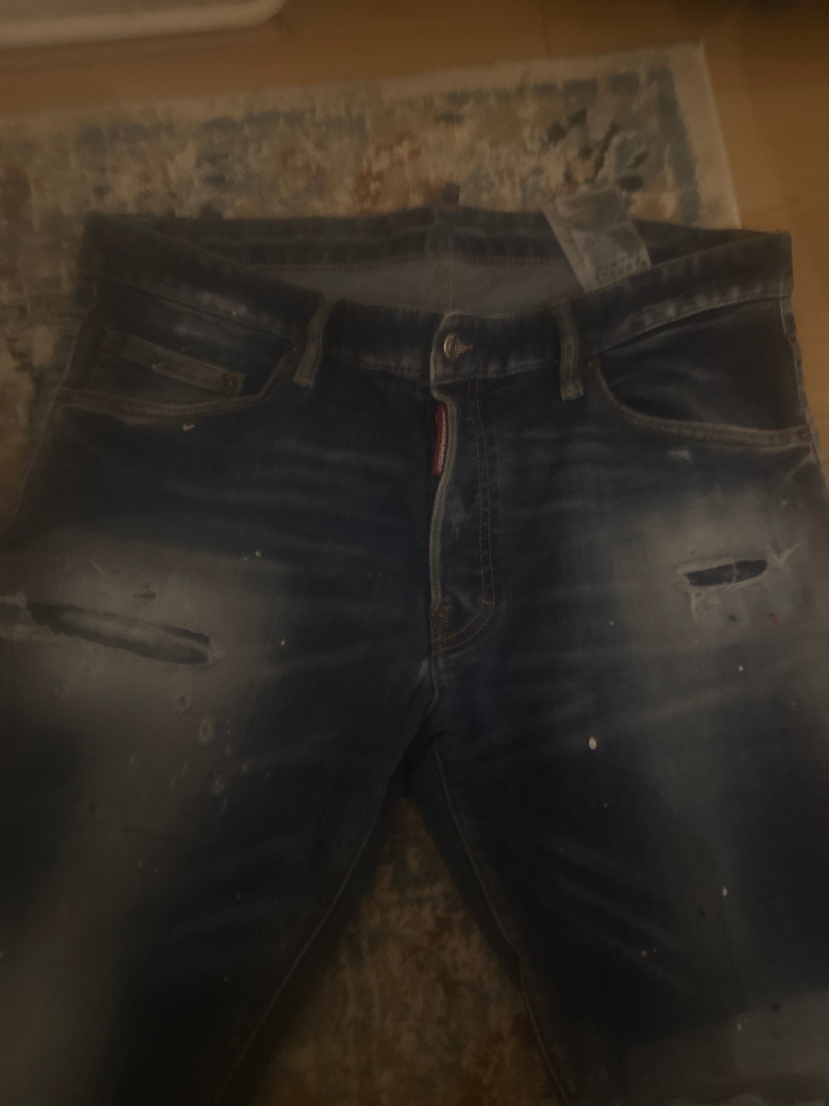 Dsquared2 Jeans - Blauw, Gedragen, Maat W33-W34, Kleding | Heren, Spijkerbroeken en Jeans, Ophalen, Zo goed als nieuw, Blauw, W33 - W34 (confectie 48/50)