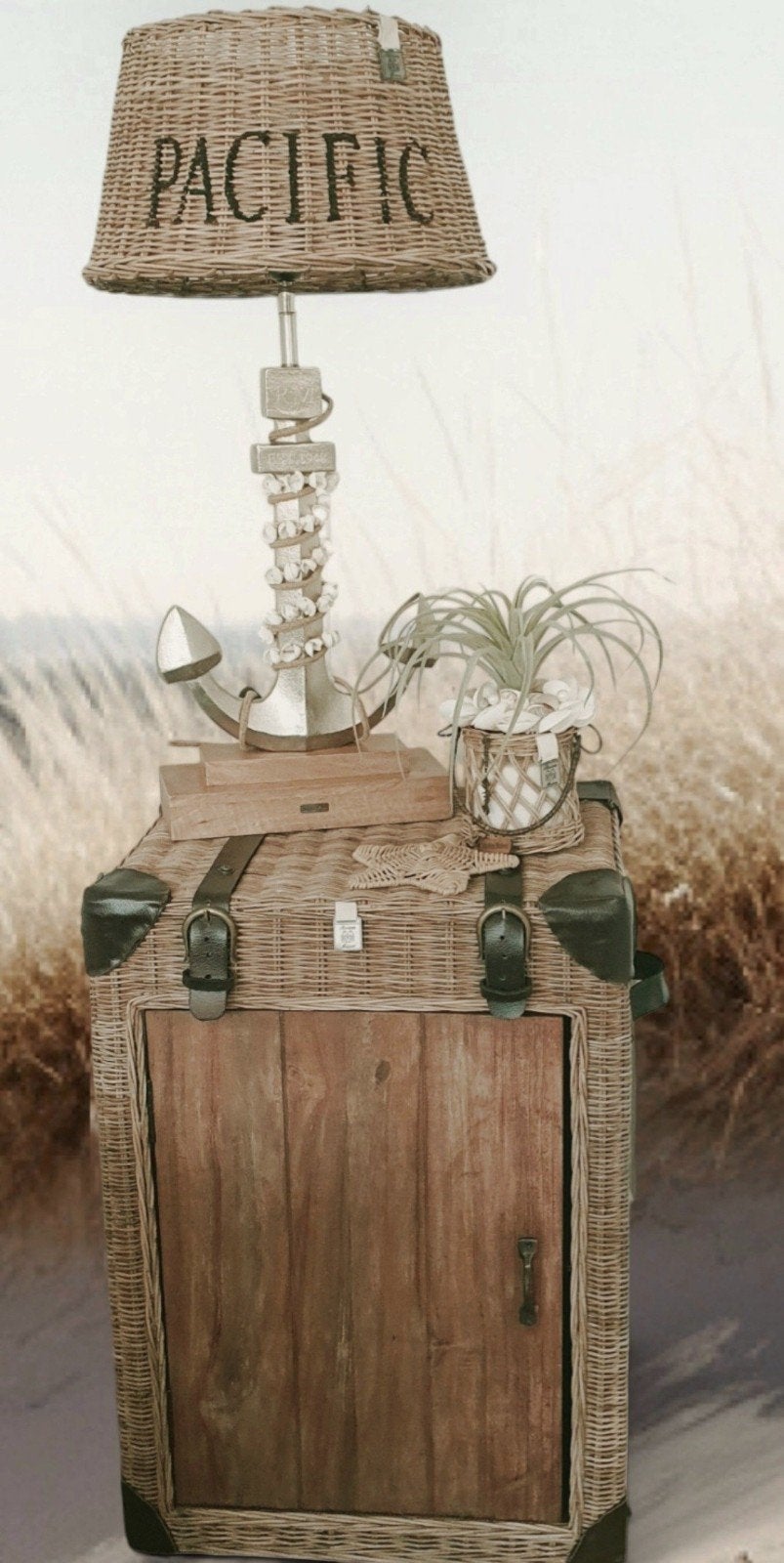 riviera maison trunk kast & Rivièra maison anker lamp, Ophalen, Zo goed als nieuw
