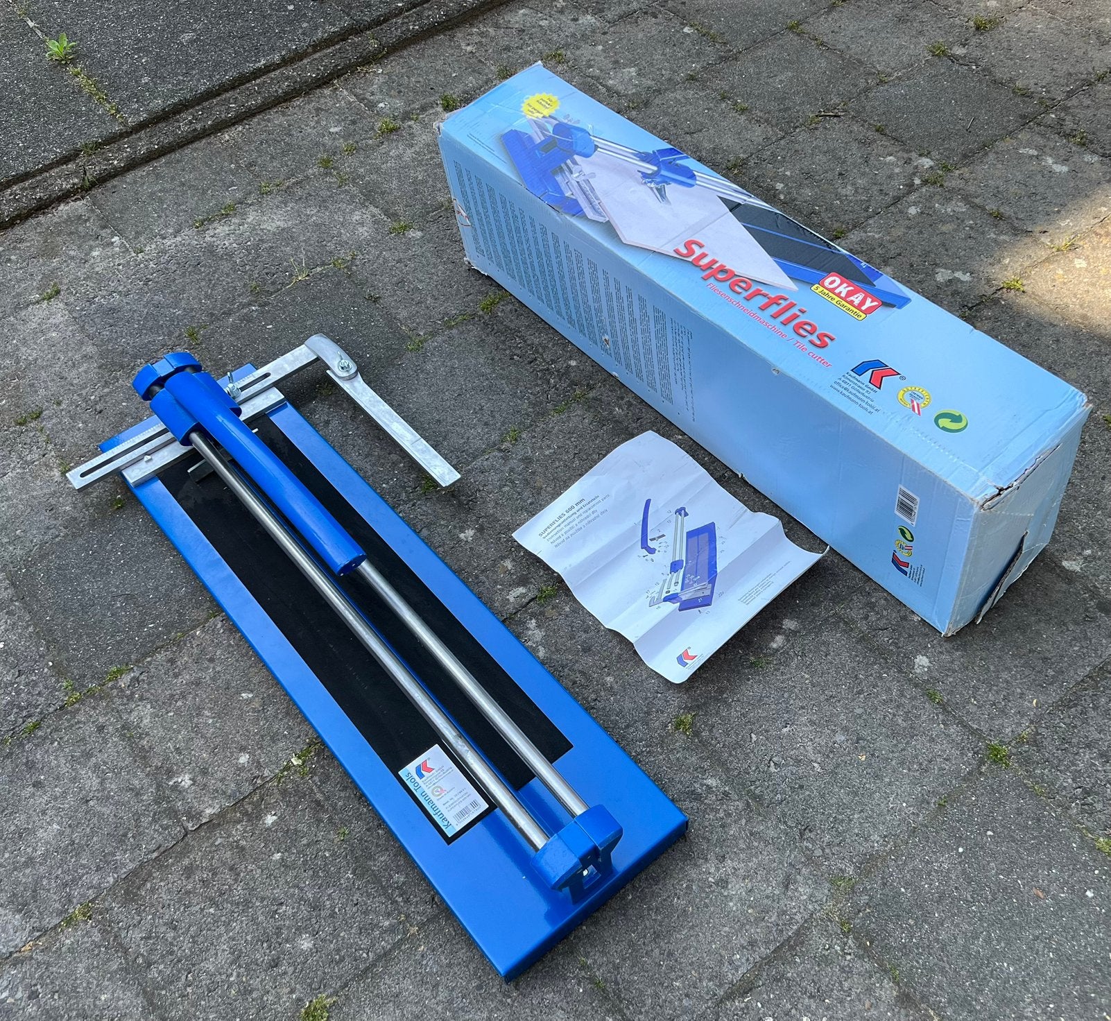 KAUFMANN Tegelsnijder Super 600 mm, Ophalen of Verzenden, Zo goed als nieuw