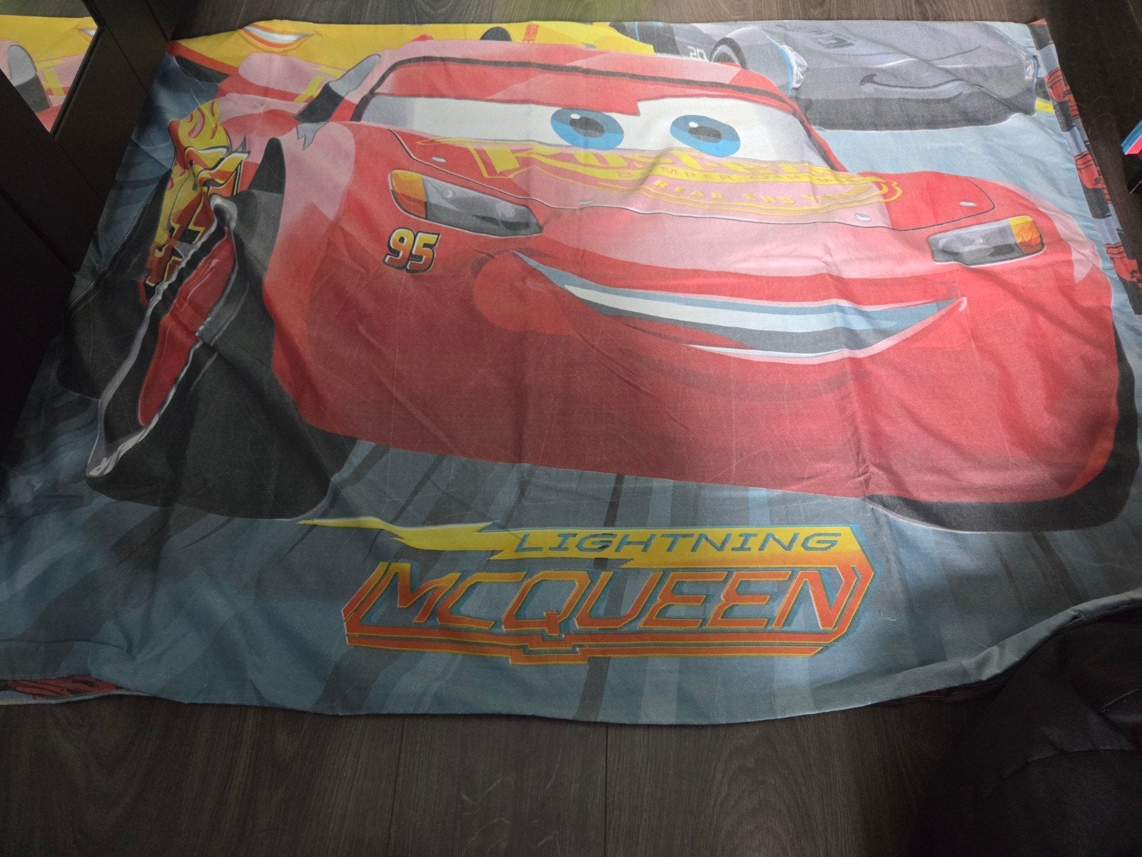 Cars Dekbedovertrek 140x200 - Bliksem McQueen, Gebruikt, Eenpersoons, Meerkleurig, Dekbedovertrek