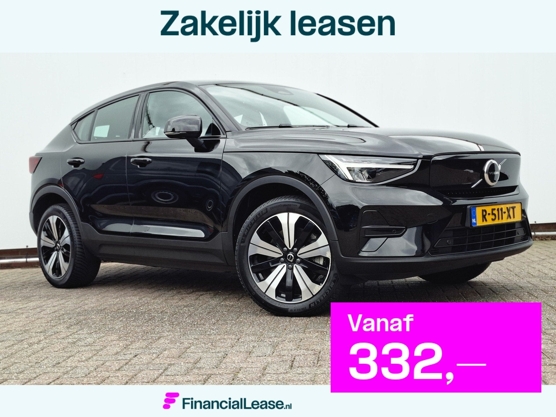 Volvo C40 SOH 90% Core 69 kWh Carplay Pano Elek.Trekhaak Cam, Stof, Gebruikt, Parkeersensor, 435 min