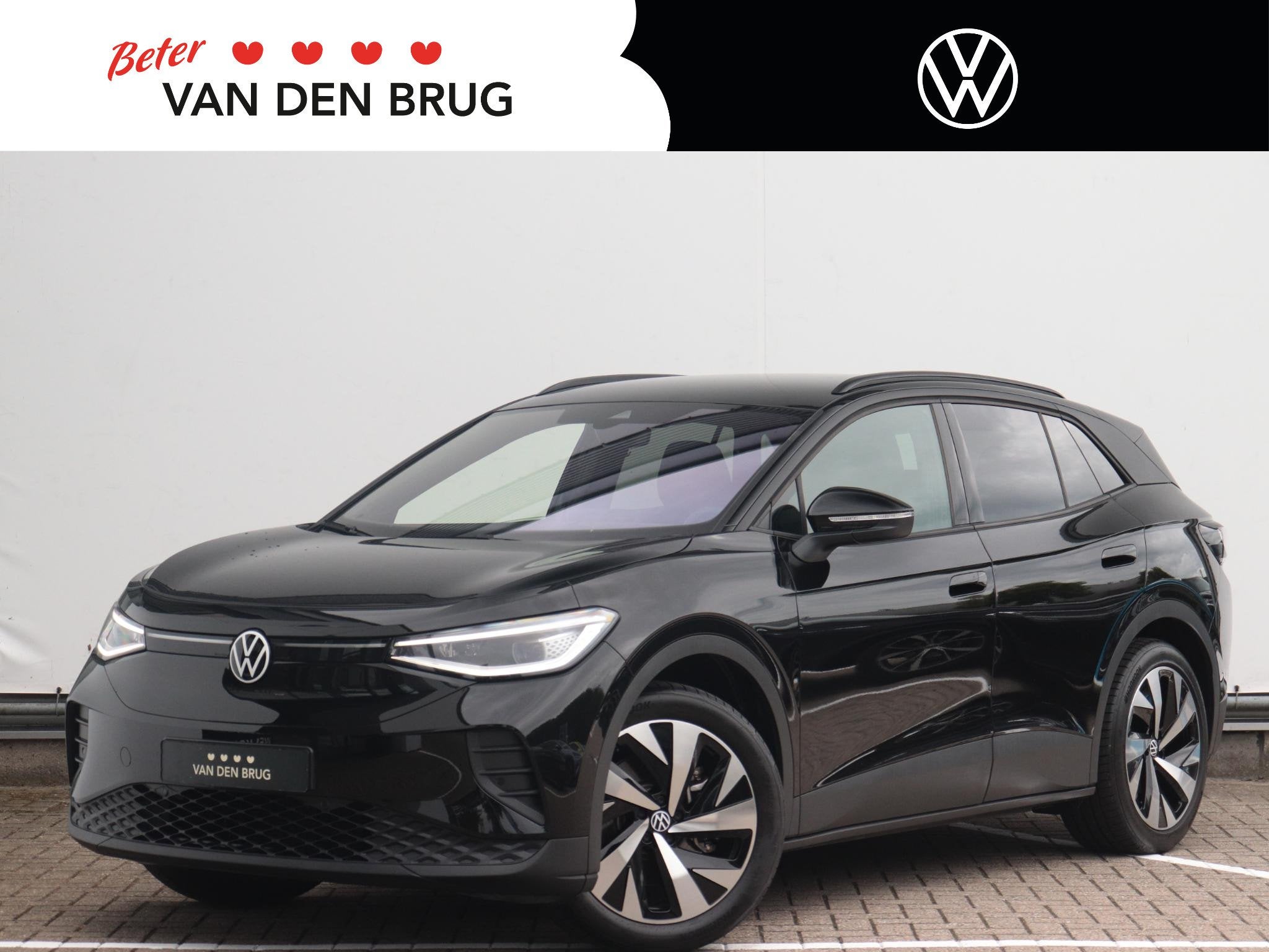 Volkswagen ID.4 Pro 77 kWh | Trekhaak wegklapbaar | Warmtepo, Auto's, Automaat, Automatische klimaatregeling, Gebruikt, Zwart