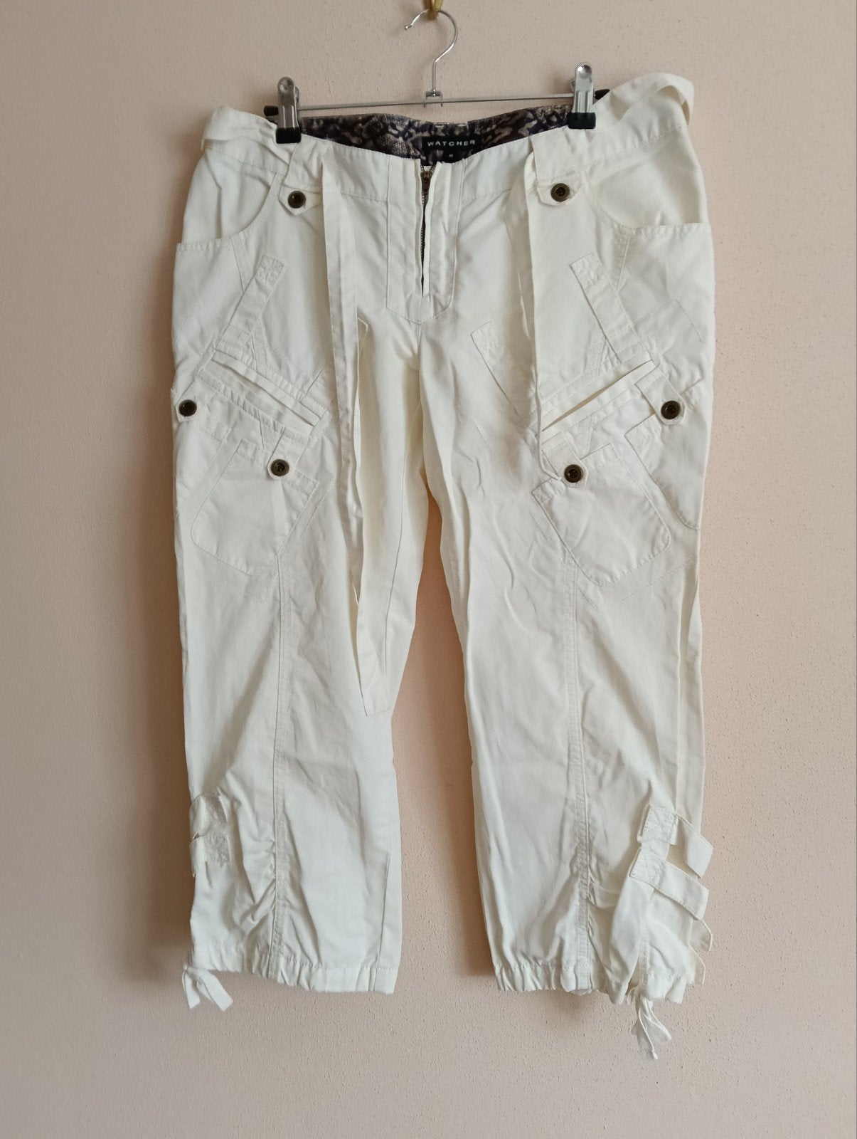 Stoere driekwart broek van Watcher maat 38/ M, Kleding | Dames, Maat 38/40 (M), Beige, Ophalen of Verzenden, Zo goed als nieuw