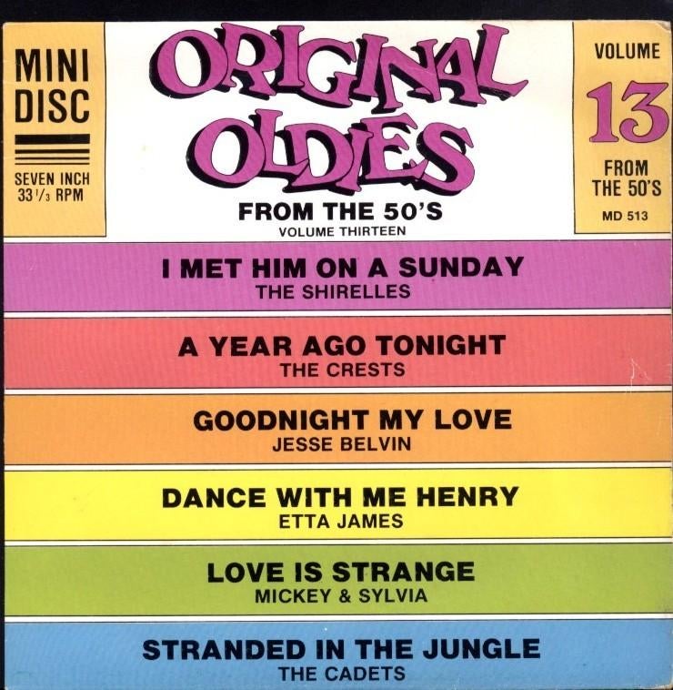 7 inch / 33 rpm  ORIGINAL OLDIES from the 50's, Ophalen of Verzenden, Zo goed als nieuw, 7 inch