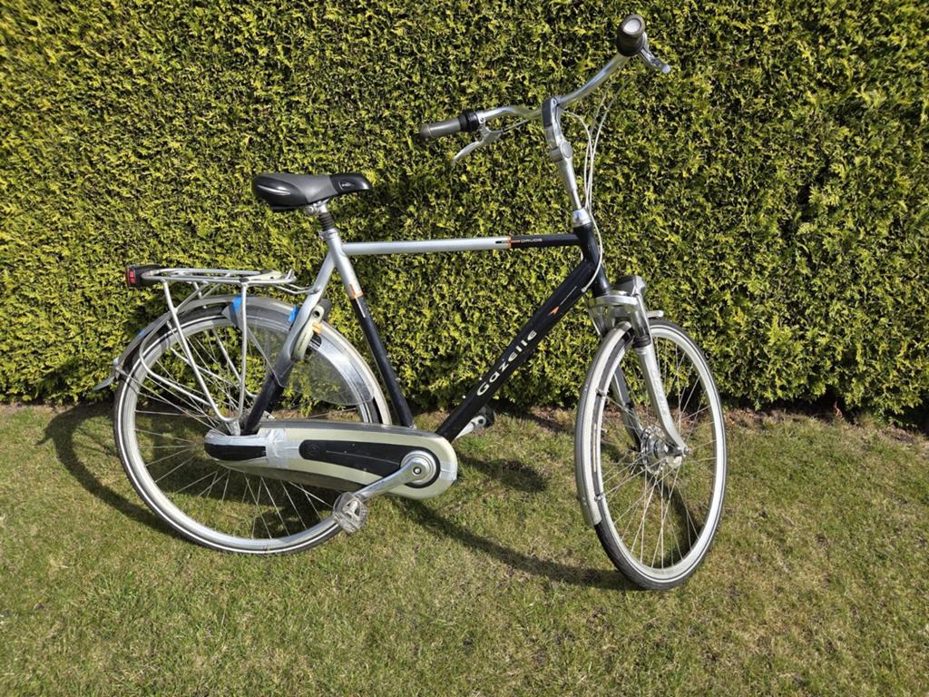 Gazelle Davos herenfiets - Maat 61, Fietsen en Brommers, Fietsen | Heren | Herenfietsen, Ophalen, Gebruikt, Versnellingen, 61 tot 65 cm