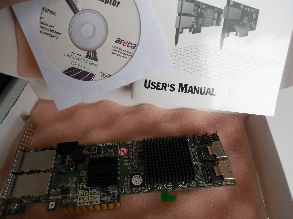 Areca ARC-1320ix-16 6Gbs SAS non-RAID Host Bus Adapter LSI, Ophalen of Verzenden, Zo goed als nieuw