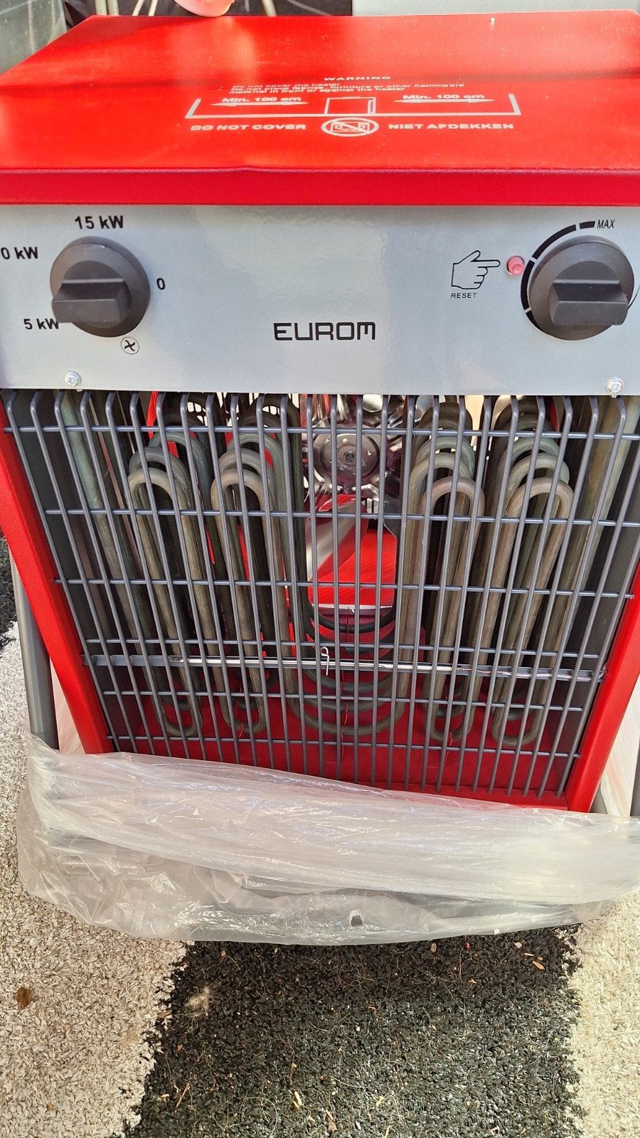 eurom space heater, Ophalen, 30 tot 80 cm, Minder dan 60 cm, Kachel
