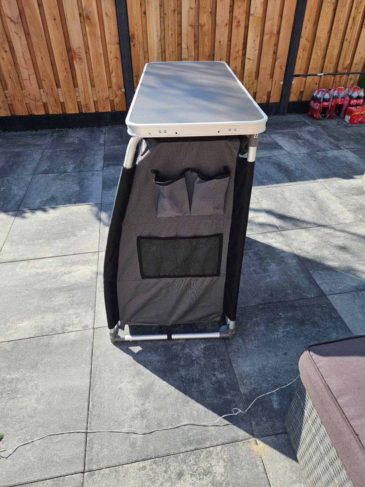 Opvouwbare campingkast met tafelblad, Ophalen, Gebruikt