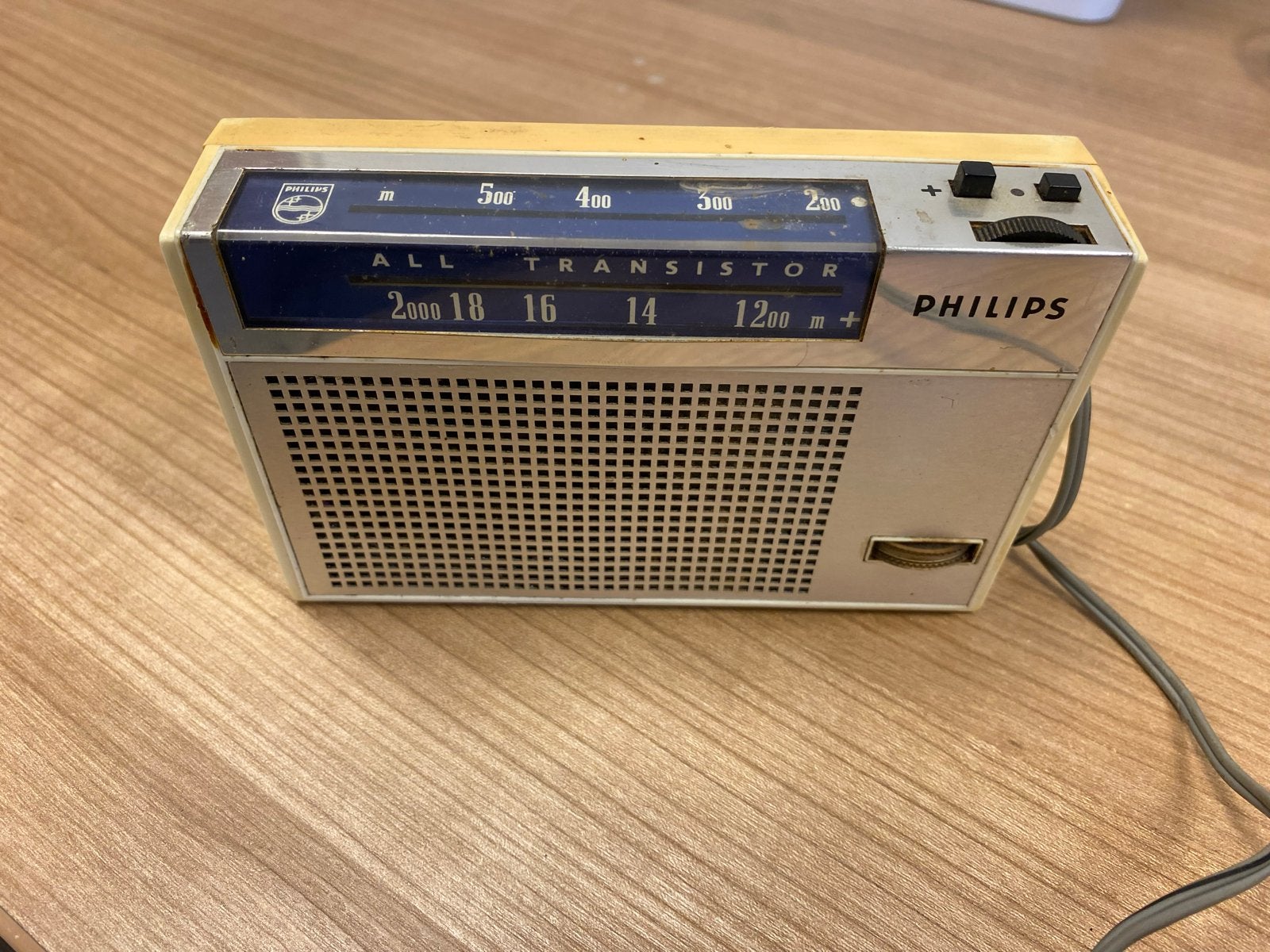 Vintage Draagbare Transistor Radio Philips, Ophalen of Verzenden, Gebruikt, Transistorradio