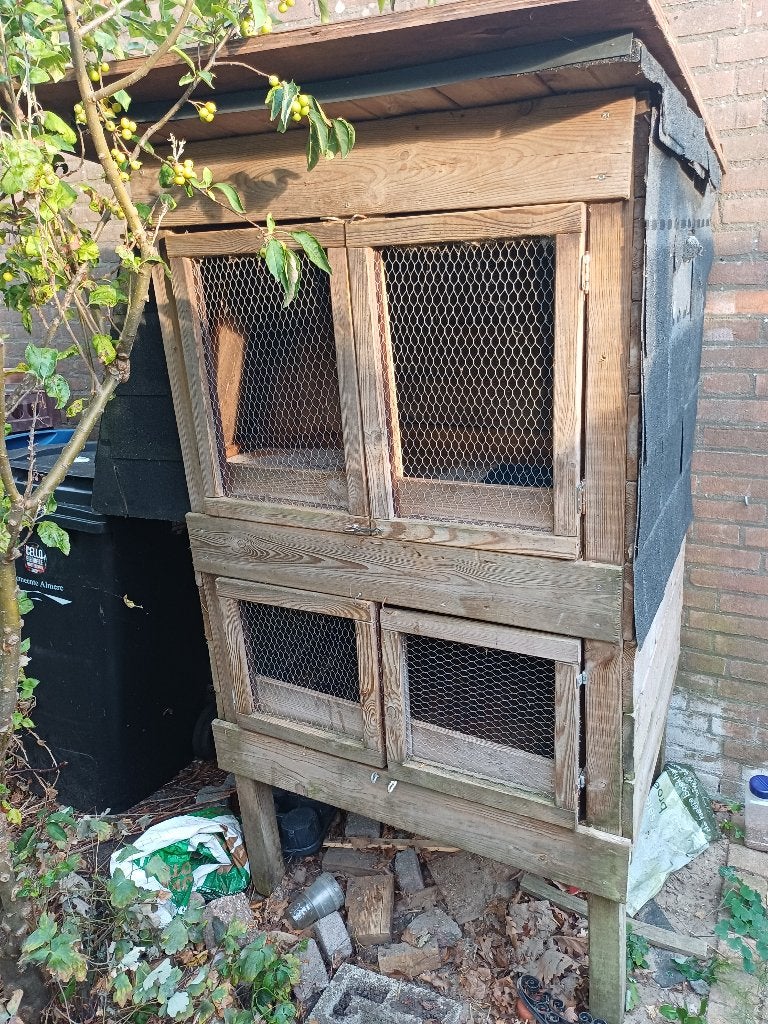 Kooi, Ophalen, Gebruikt, Hout, Vogelkooi