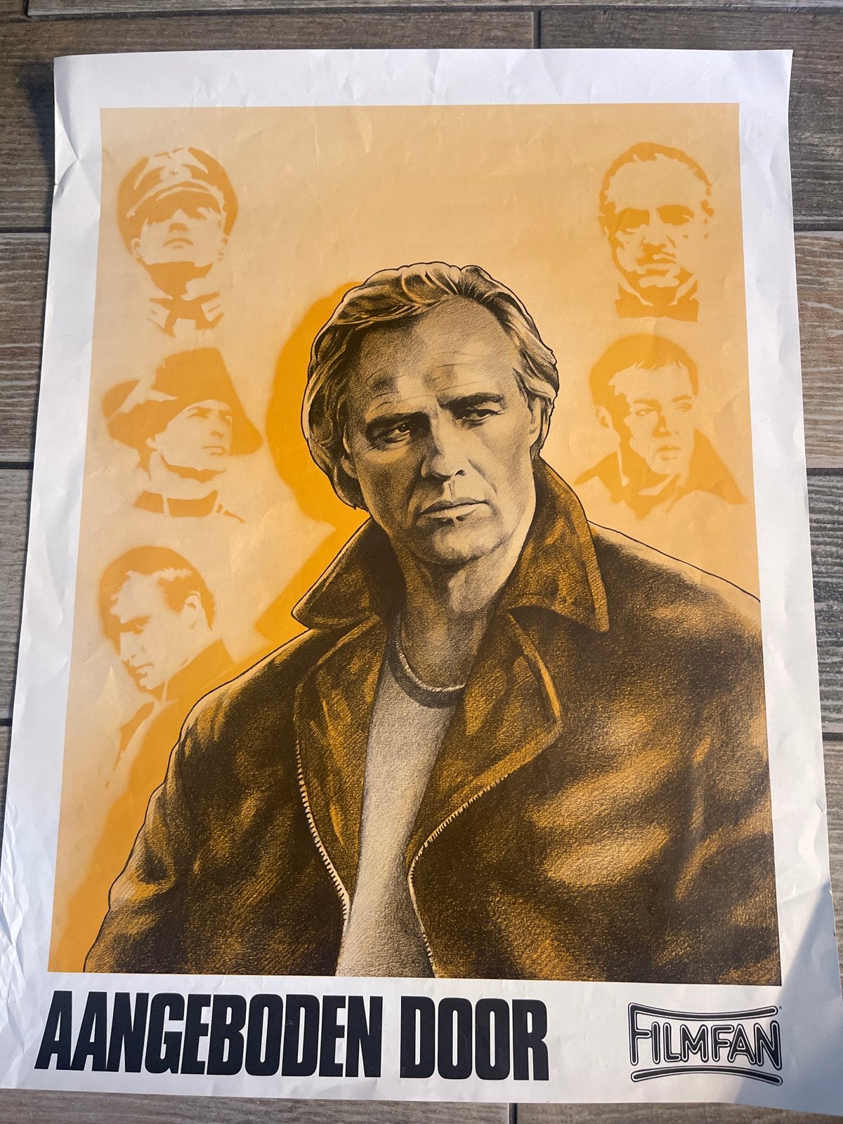 Marlon Brando Filmfan Poster - Iconische Acteur, Ophalen of Verzenden, A1 t/m A3, Film en Tv, Rechthoekig Staand
