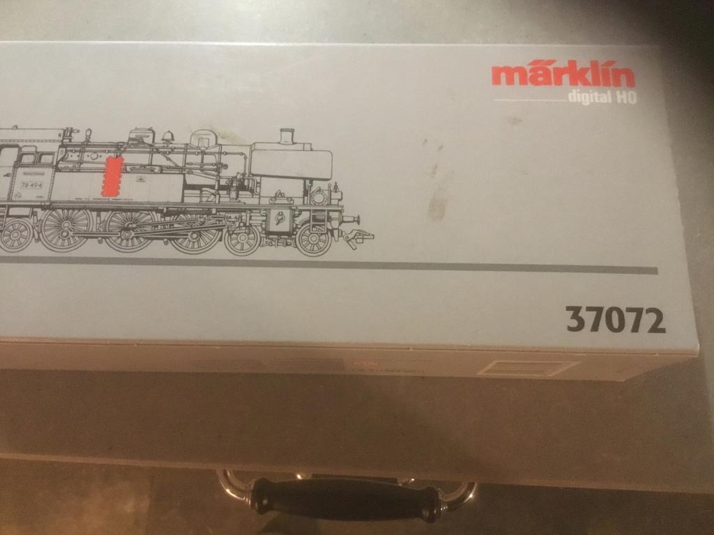 Märklin H0 Stoomlocomotief 37072 BR 78 494 Digitaal, Wisselstroom, Locomotief, Ophalen of Verzenden, Zo goed als nieuw