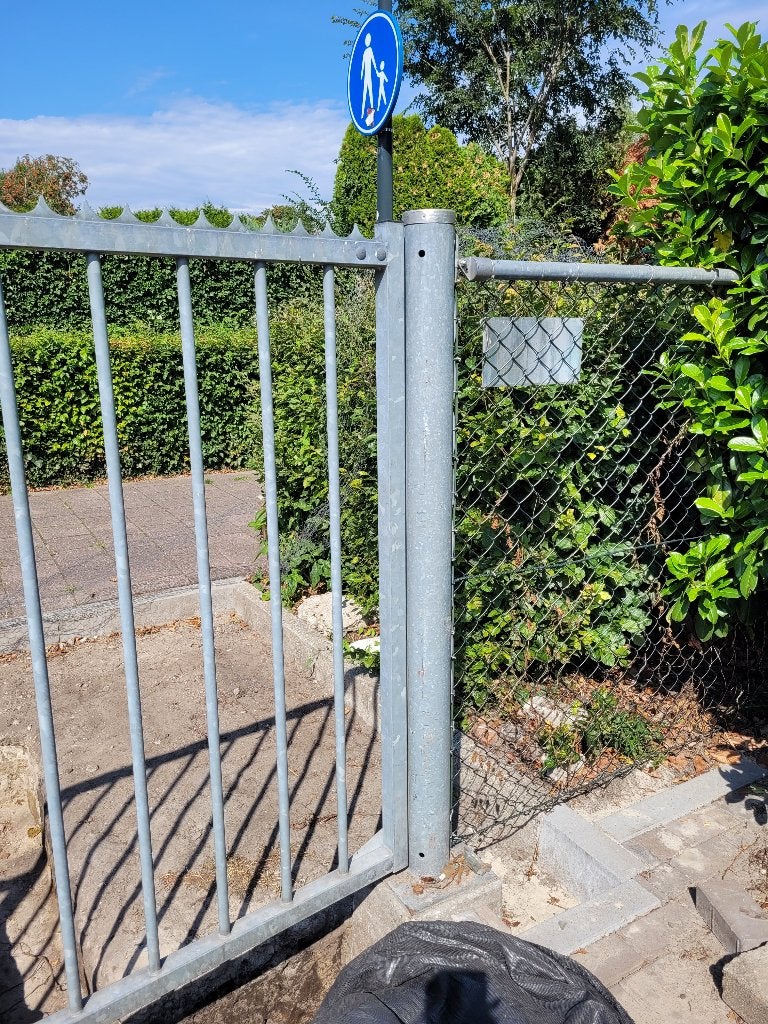 Zwaar metalen tuin terrein poort, Tuin en Terras, Tuinhekken en Hekwerk, Ophalen, Gebruikt, IJzer, Sierhekwerk