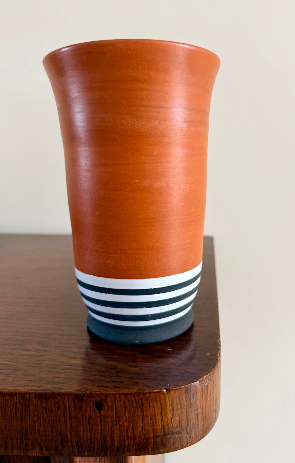 Mid-century keramieken vaas, Ophalen of Verzenden