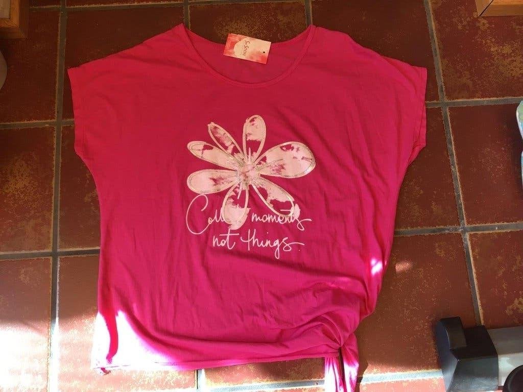 Fel roze t-shirt merk sasoon, Nieuw, Ophalen of Verzenden, Korte mouw, Roze