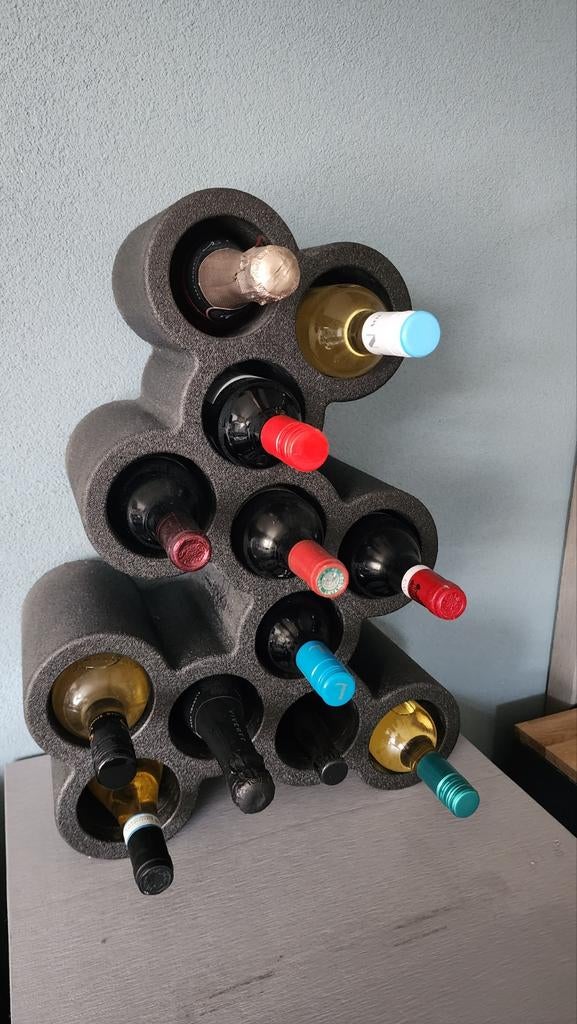 Grape Wijnrek Design Robert Bronwasser, Ophalen of Verzenden, Gebruikt, Kunststof, 5 tot 15 flessen