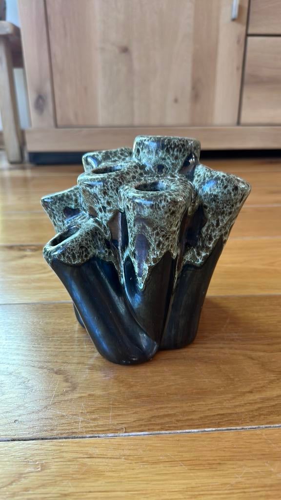 Unieke Tulpenvaas - Handgemaakt Keramiek, Huis en Inrichting, Woonaccessoires | Vazen, Ophalen, Zo goed als nieuw, Overige kleuren