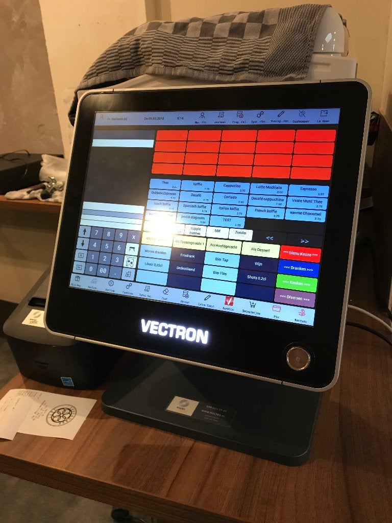 Vectron kassasysteem compleet, Ophalen, Zo goed als nieuw